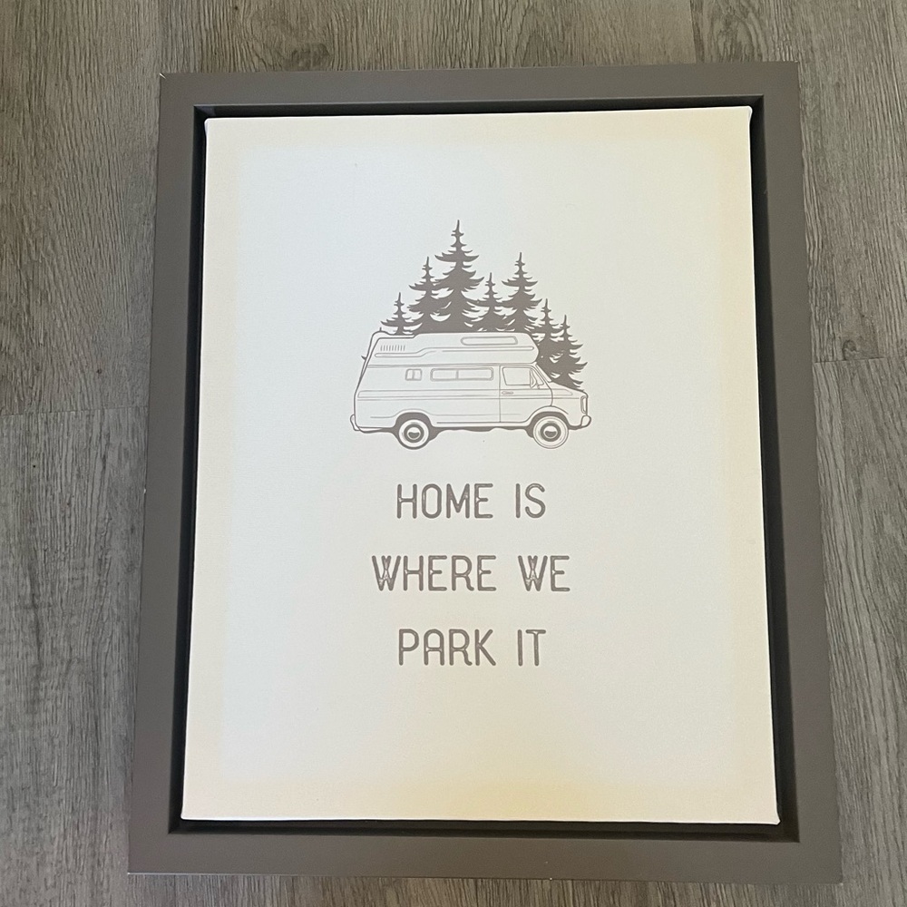 “Home is where you park it” print